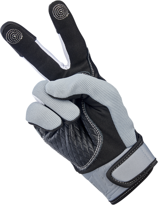 BILTWELL Baja Gloves - Gray - Medium 1508-1101-303