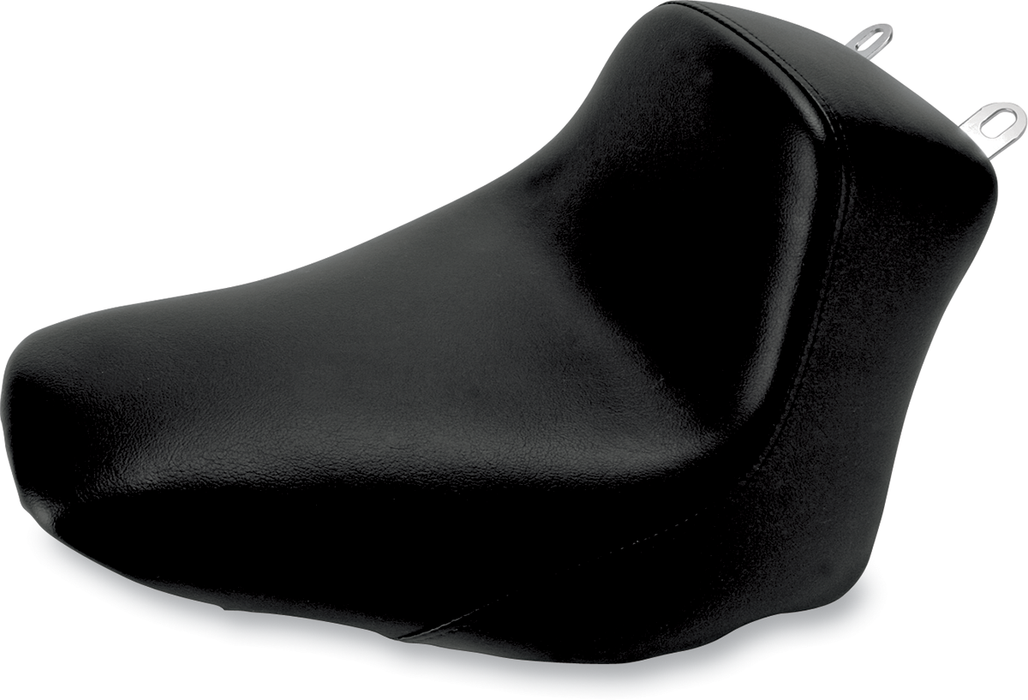 SADDLEMEN Heels Down Solo Seat - Without Backrest - Plain - Black - FLSTC 806-15-0021