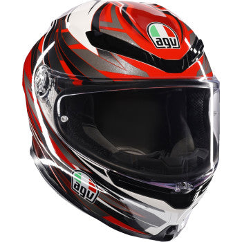 AGV K6 S Helmet - Reeval - White/Red/Gray - 2XL 2118395002-023-XXL