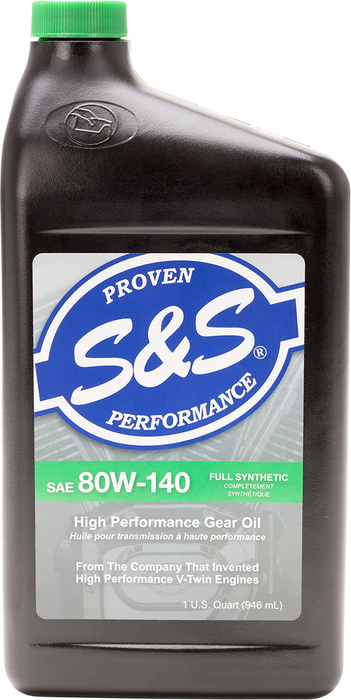 S&S CYCLE Synthetic Gear Oil - 80W-140 - 1 U.S. quart 153756