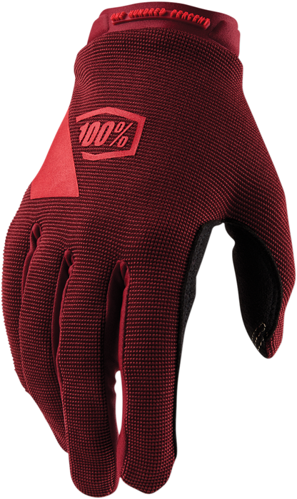 100% Women's Ridecamp Gloves - Brick - Large 11018-060-10