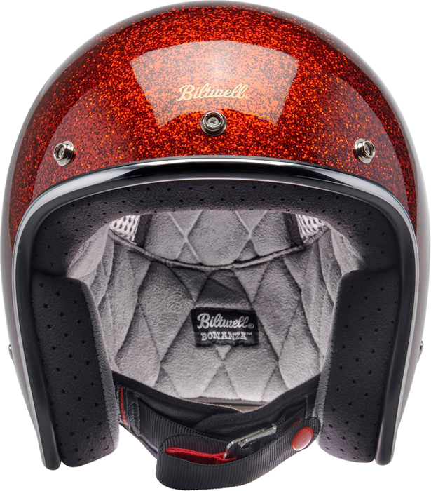 BILTWELL Bonanza Motorcycle Helmet - Rootbeer Megaflake - XS 1001-457-201