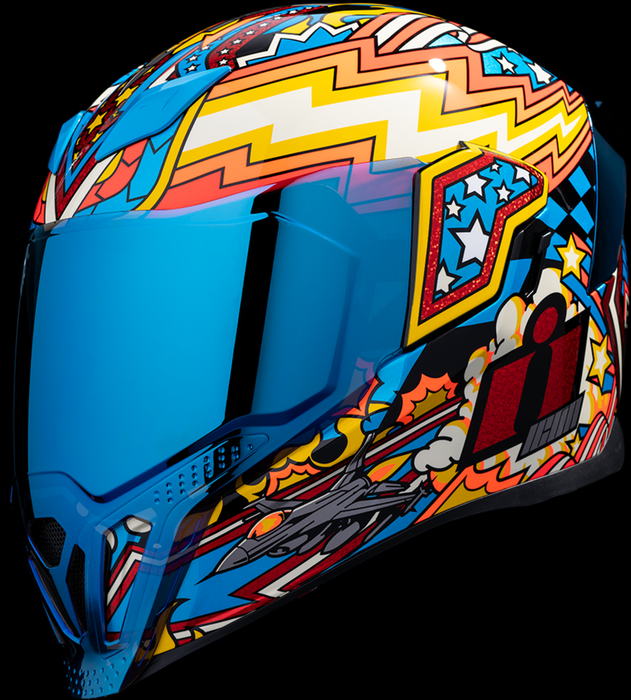 ICON Airflite™ Motorcycle Helmet - Flyboy - Blue - 3XL 0101-16016