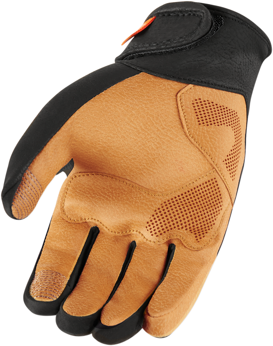 ICON Nightbreed™ Motorcycle Gloves - Black - Large 3301-3571