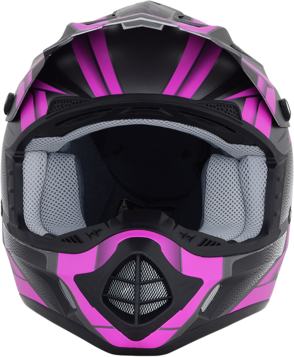 AFX FX-17 Helmet - Force - Frost Gray/Fuchsia - Medium 0110-5210