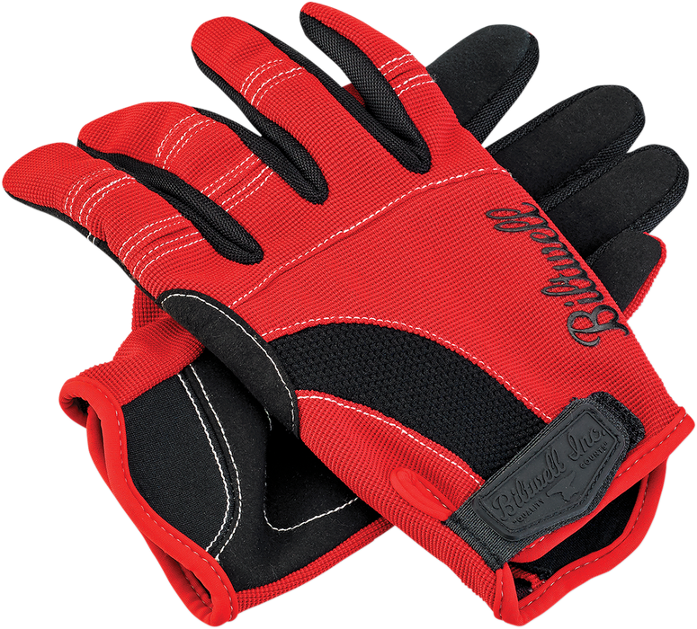 BILTWELL Moto Gloves - Red/Black/White - XL 1501-0804-005