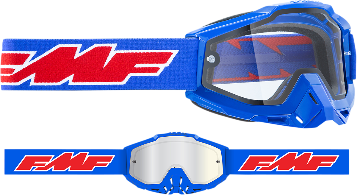 FMF PowerBomb Enduro Goggles - Rocket - Blue - Clear F-50038-00002 2601-2987