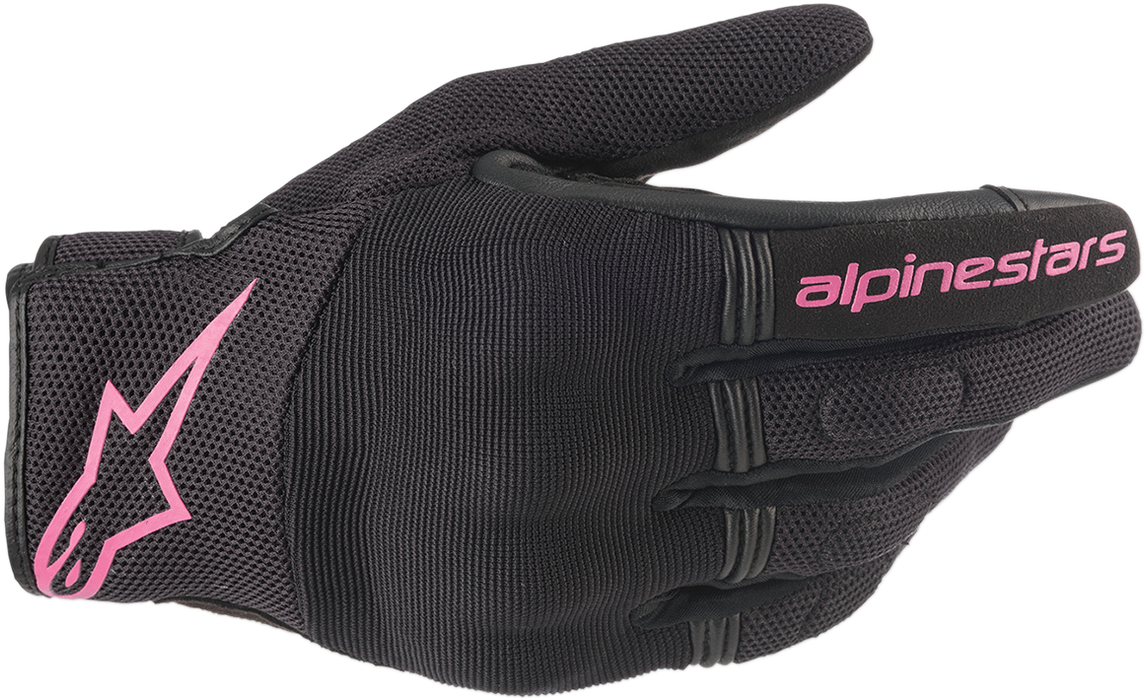 ALPINESTARS Women Copper Gloves - Black/Fuchsia - Small 3598420-1039-S