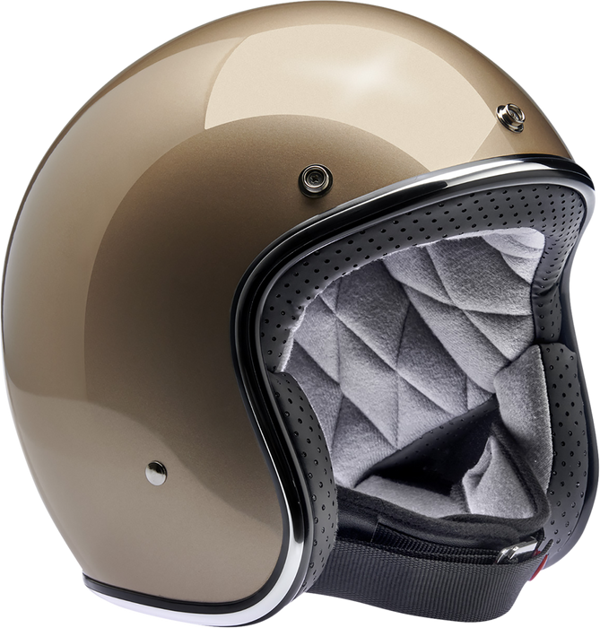 BILTWELL Bonanza Motorcycle Helmet - Metallic Champagne - Large 1001-328-204