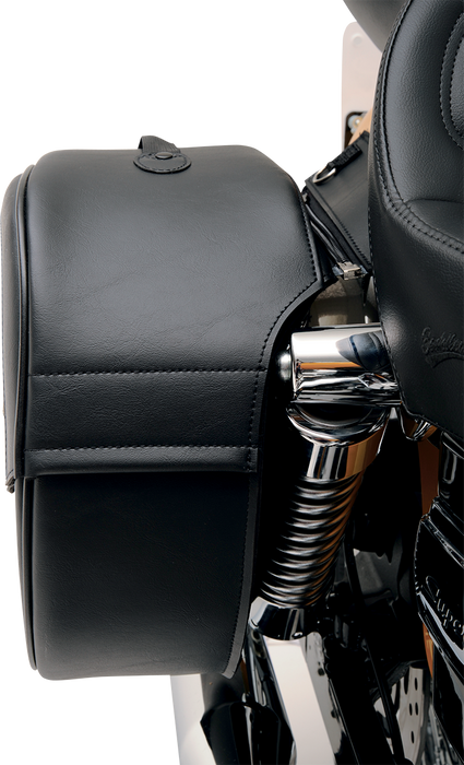 SADDLEMEN Drifter Teardrop Saddlebags with Shock Cutaway 3501-0459