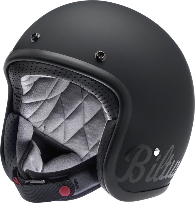 BILTWELL Bonanza Helmet - Flat Black Factory - XS 1001-638-201