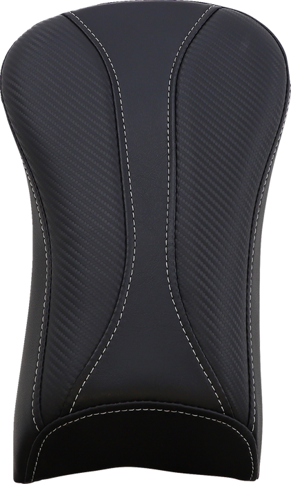 SADDLEMEN Dominator Pillion Pad - Standard Reach - Black w/ Gray Stitching 806-23-0162