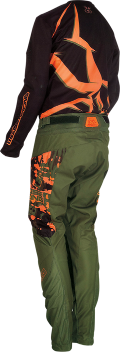MOOSE RACING Youth Agroid Pants - Olive/Orange - 28 2903-2182