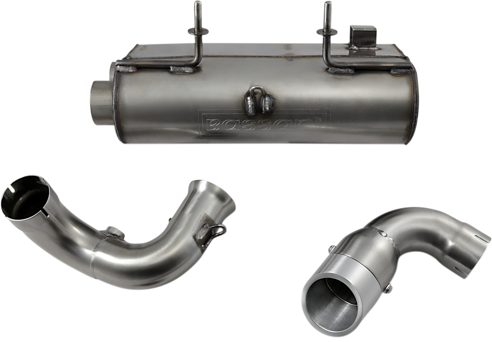 BASSANI XHAUST Muffler - Stainless Steel - RZR XP 900 2014 6R9017