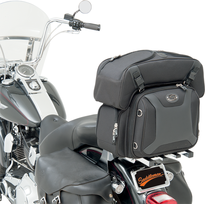 SADDLEMEN FTB2500 Sport Sissy Bar and Combo Bag 3515-0141