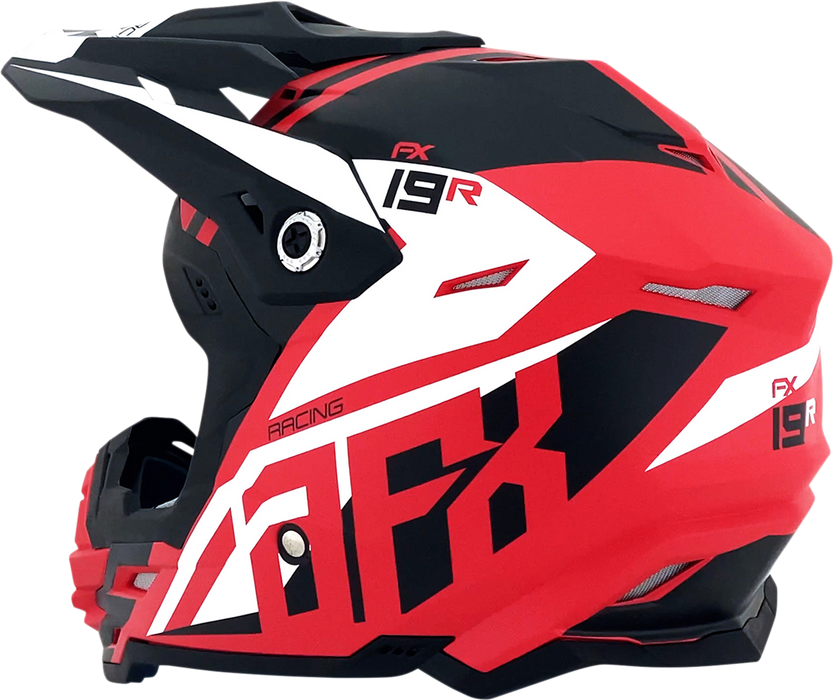 AFX FX-19R Motorcycle Helmet - Racing - Matte Red - Small 0110-7063