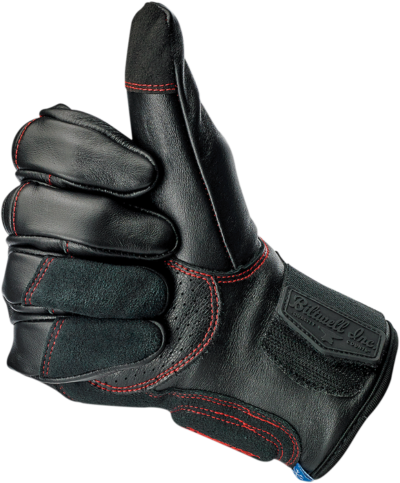 BILTWELL Belden Gloves - Redline - XS 1505-0108-301