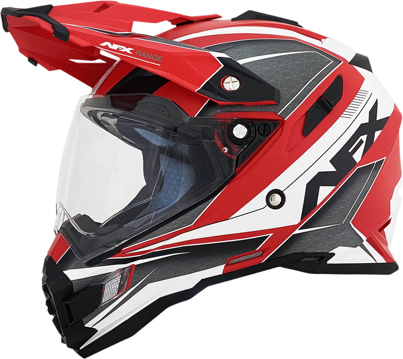 AFX FX-41 Motorcycle Helmet - Range - Matte Red - XL 0140-0069