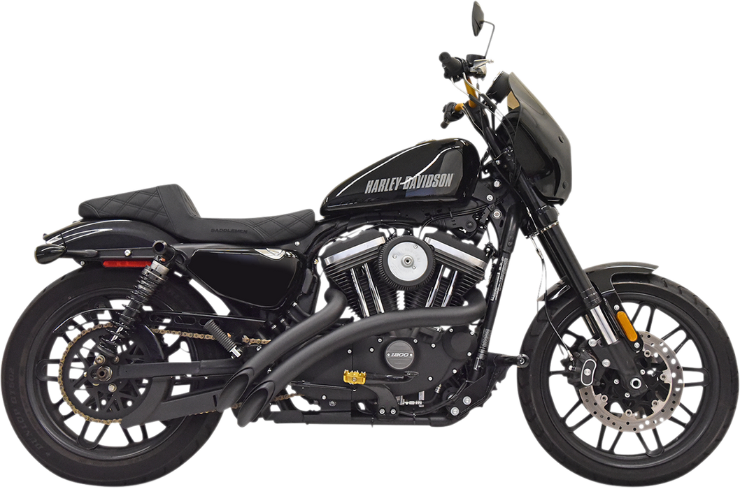 BASSANI XHAUST Radial Sweepers Exhaust System - Black 1X3FB