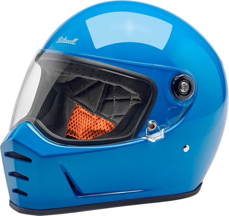 BILTWELL Lane Splitter Motorcycle Helmet - Gloss Tahoe Blue - XS 1004-129-501