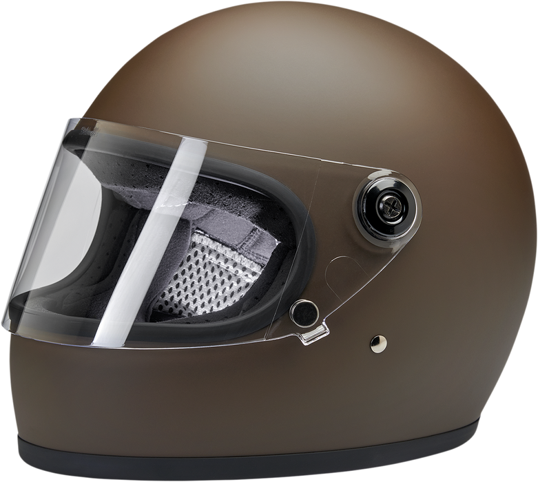 BILTWELL Gringo S Motorcycle Helmet - Flat Chocolate - XS 1003-252-101