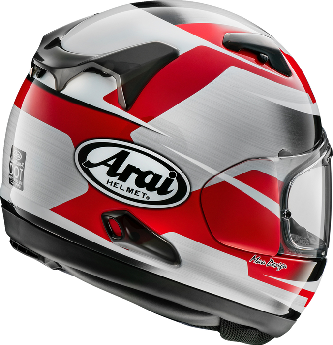 ARAI Quantum-X Motorcycle Helmet - Steel - Red - Medium 0101-15738