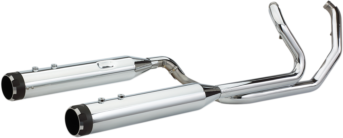 S&S CYCLE El Dorado Dual Exhaust System - Chrome - Black Thruster 550-0677B