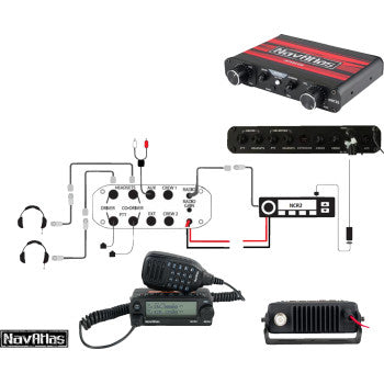 NAVATLAS Intercom/Headset Kit - 2-Seat - Beige  NIO232PK