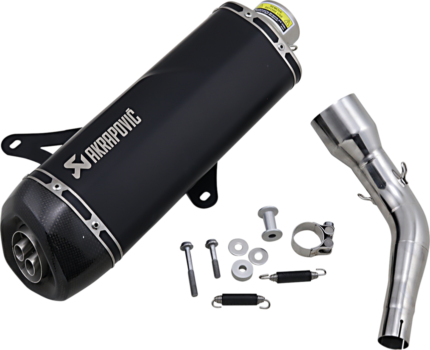 AKRAPOVIC Muffler - Black - Stainless Steel - GTS/GTV S-VE3SO9-HRSSBL 1811-3941