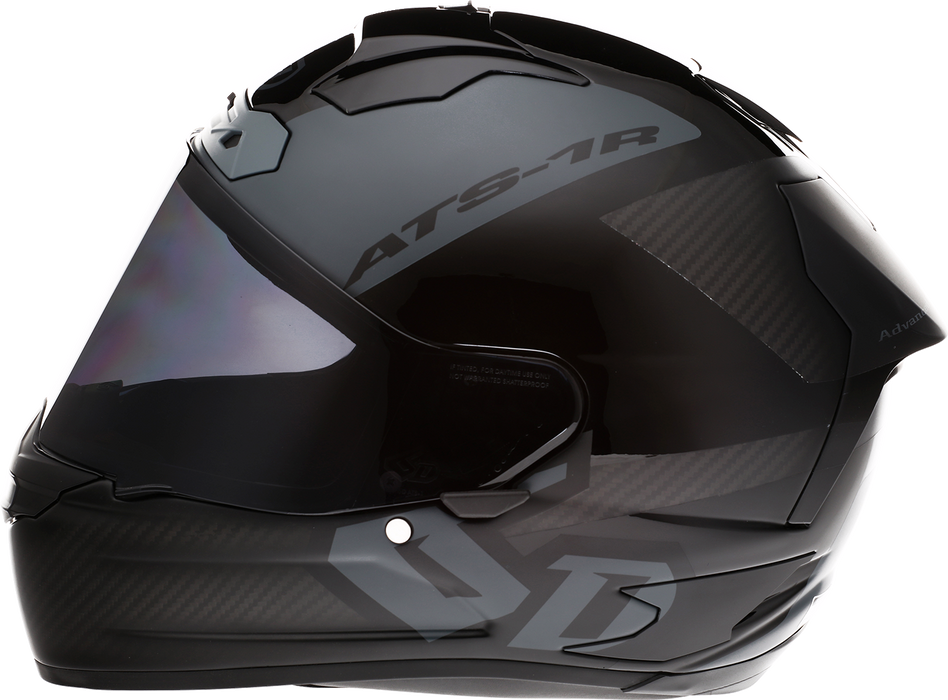 6D ATS-1R Motorcycle Helmet - Wyman - Black/Gray - Medium 30-0706