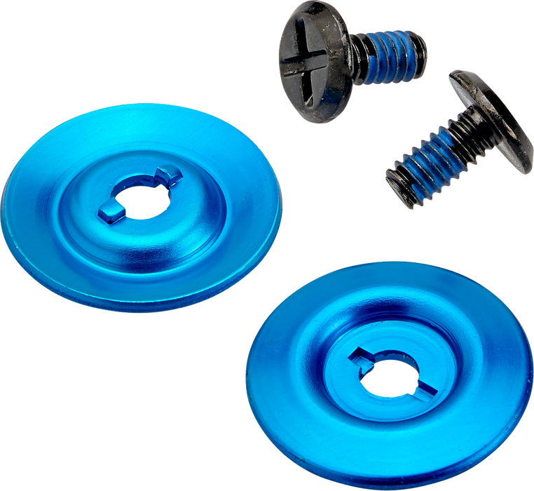 BILTWELL Gen 2 Hardware Kit - Black Screw - Blue Baseplate 0034-150-65