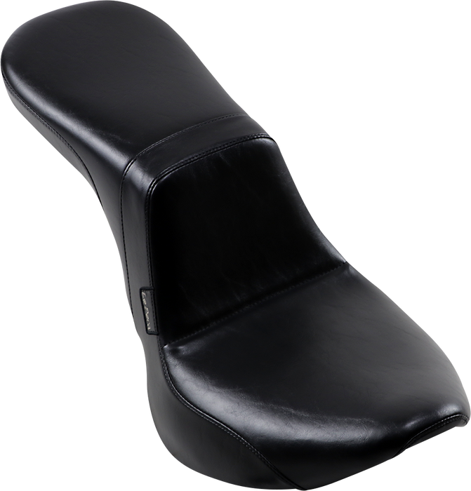 LE PERA Daytona 2-Up Seat - Without Backrest - Smooth - Black - Softail LYR-543S