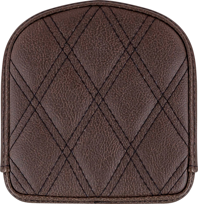 SADDLEMEN Sissy Bar Pad - Lattice Stitched - Brown 40845