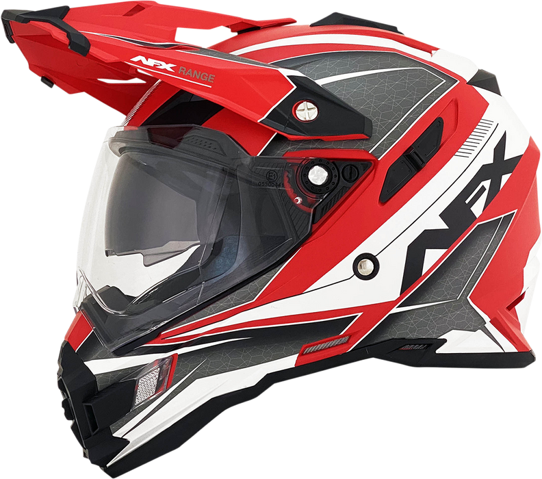 AFX FX-41 Motorcycle Helmet - Range - Matte Red - XL 0140-0069