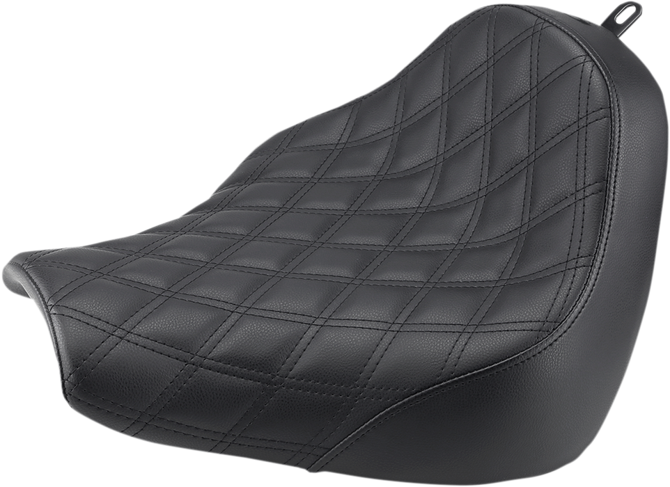 SADDLEMEN Renegade Solo Seat - Lattice Stitched - Black 818-31-002LS