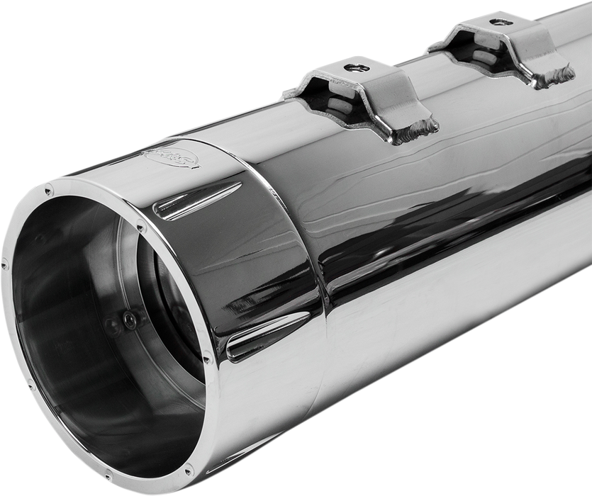 S&S CYCLE 4.5" Mufflers - Chrome with Chrome Tracer 550-0624