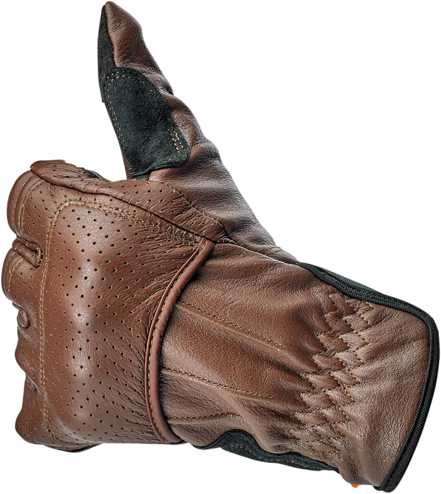 BILTWELL Borrego Gloves - Chocolate/Black - 2XL 1506-0201-306