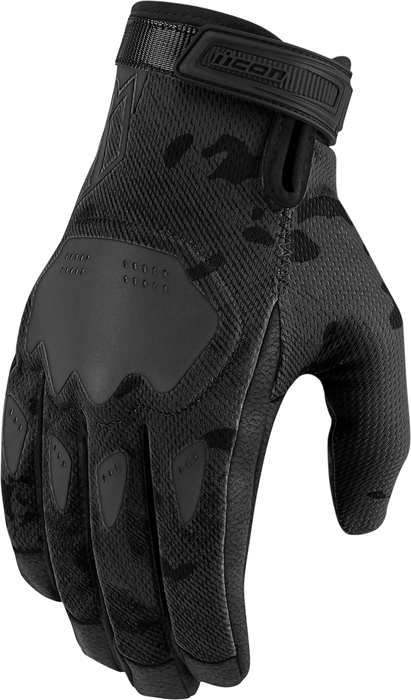 ICON Hooligan™ CE Motorcycle Gloves - Dark Camo - 2XL 3301-4400