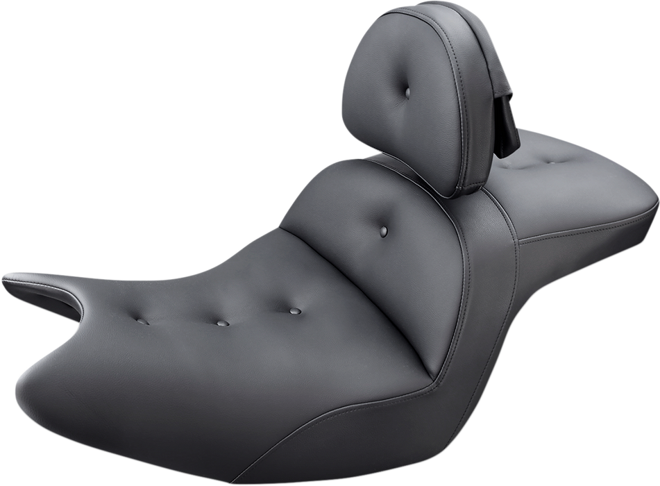 SADDLEMEN Seat - Roadsofa - With Backrest - Pillow Top - Black H18-07-181BR