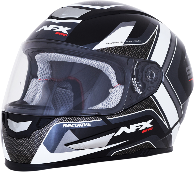 AFX FX-99 Helmet - Recurve - Black/White - XL 0101-11119