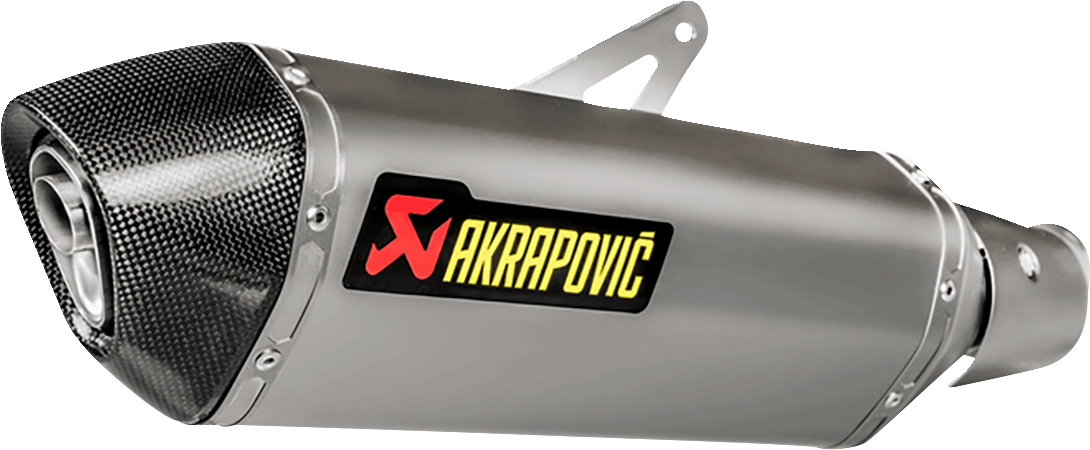 Akrapovic Exhaust Kawasaki Ninja 400 2018-2024 Slip-On Line Muffler in Titanium S-K4SO7-HRT