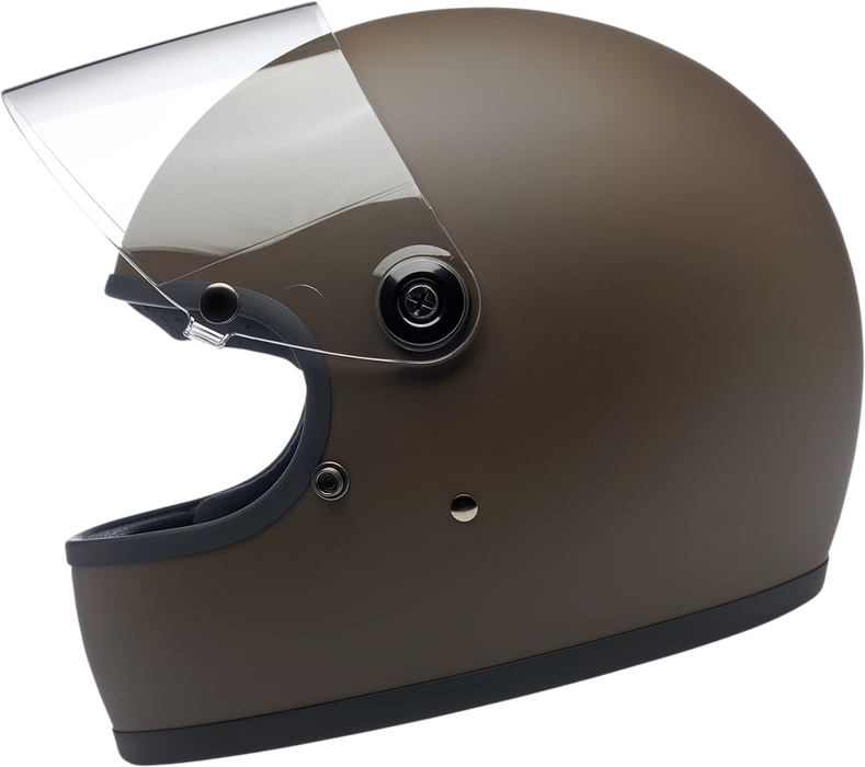 BILTWELL Gringo S Motorcycle Helmet - Flat Chocolate - XS 1003-252-101