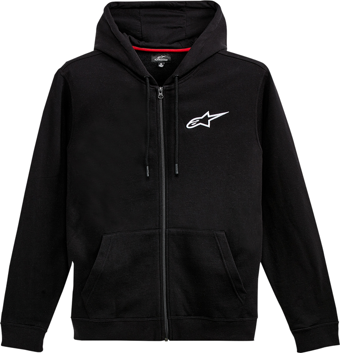 ALPINESTARS Ageless Zip Hoodie - Black/White - 2XL 12125360010202X