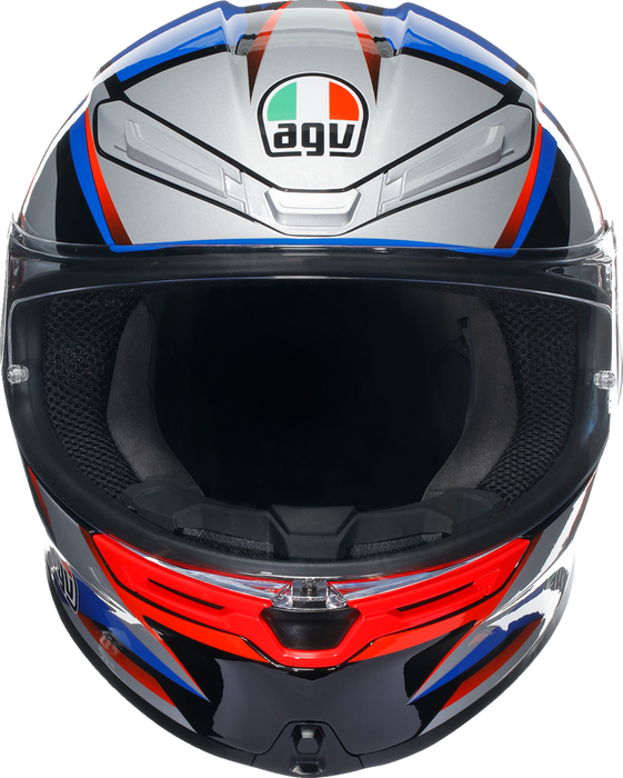 AGV K6 S Motorcycle Helmet - Slashcut - Black/Blue/Red - Small 2118395002015S