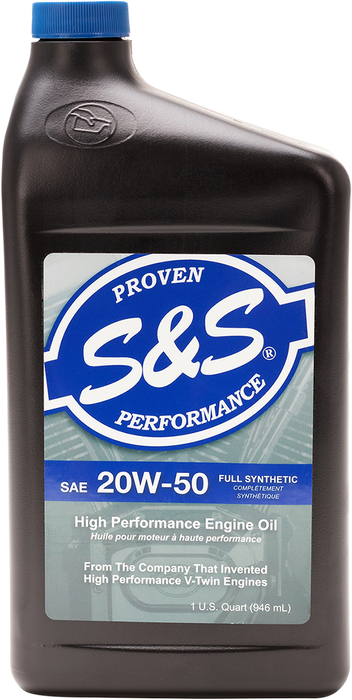 S&S CYCLE Synthetic Oil 20W-50 - 1 U.S. quart 153755