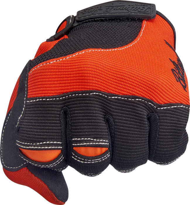 BILTWELL Moto Gloves - Orange/Black - Medium 1501-0106-003