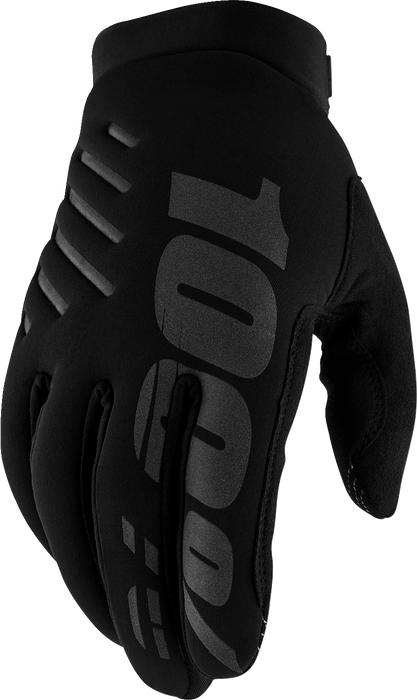 100% Women's Brisker Gloves - Black/Gray - Medium 10005-00002