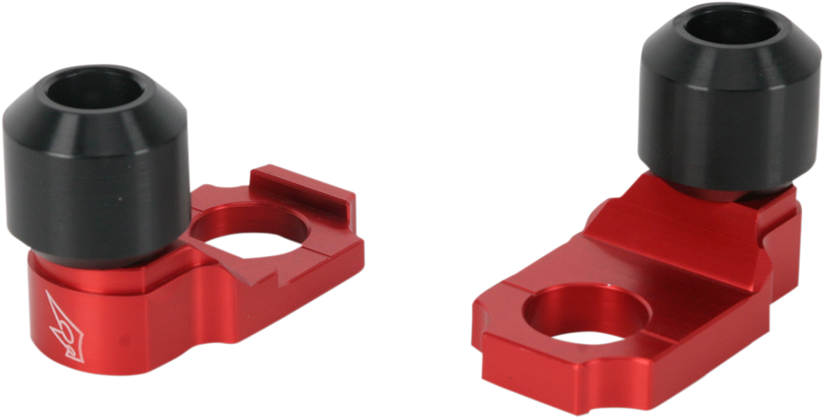 DRIVEN RACING Axle Block Sliders - Kawasaki ZX-6R - Red DRAX-104-RD