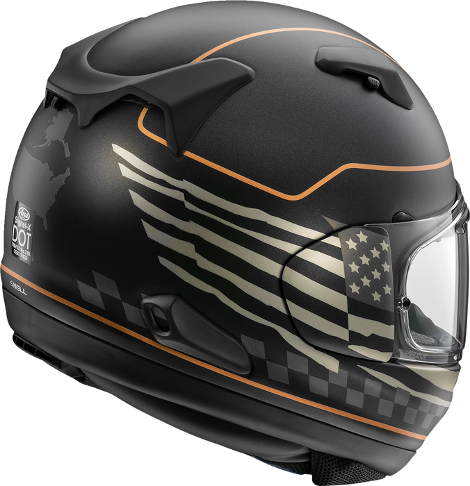 ARAI Signet-X Motorcycle Helmet - US Flag - Black Frost - Small 0101-15954