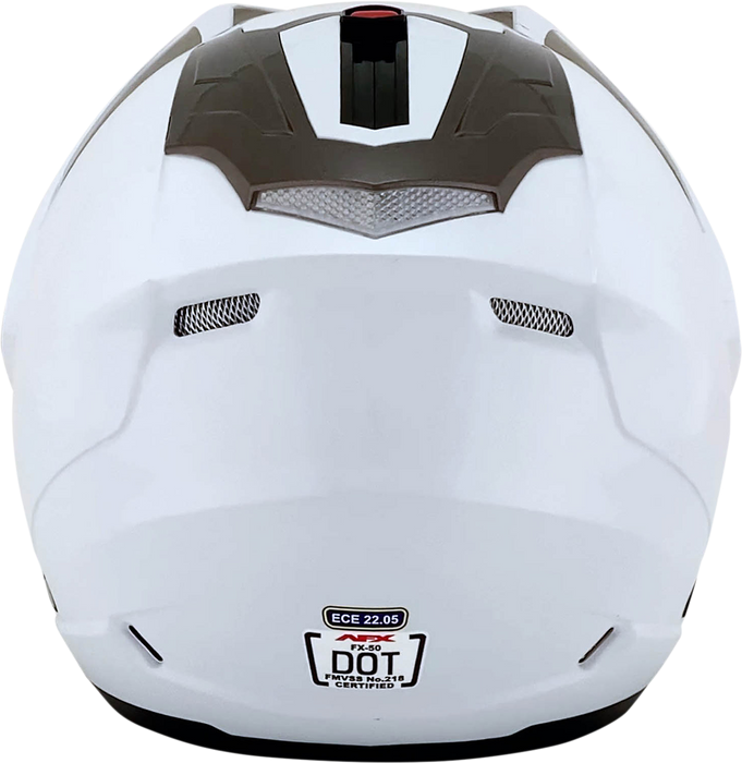 AFX FX-50 Motorcycle Helmet - Pearl White - Small 0104-1376